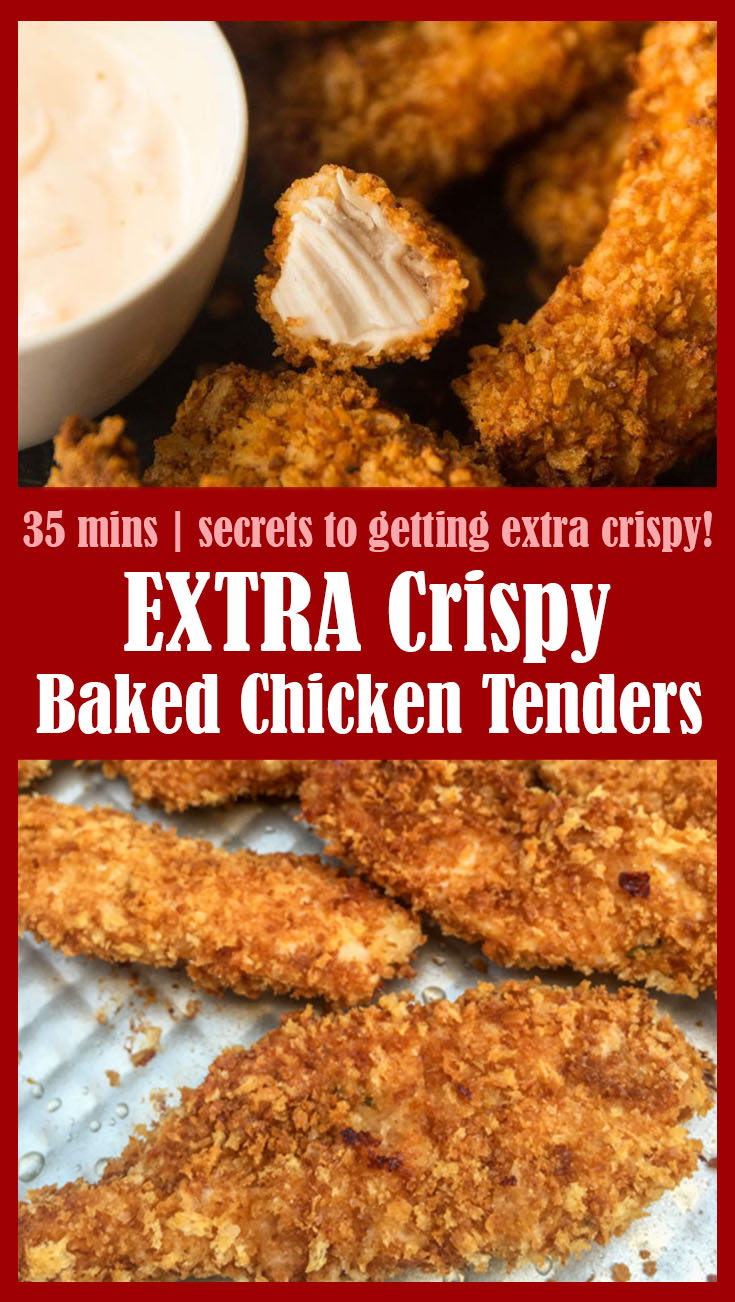 EXTRA Crispy Baked Chicken Tenders 1