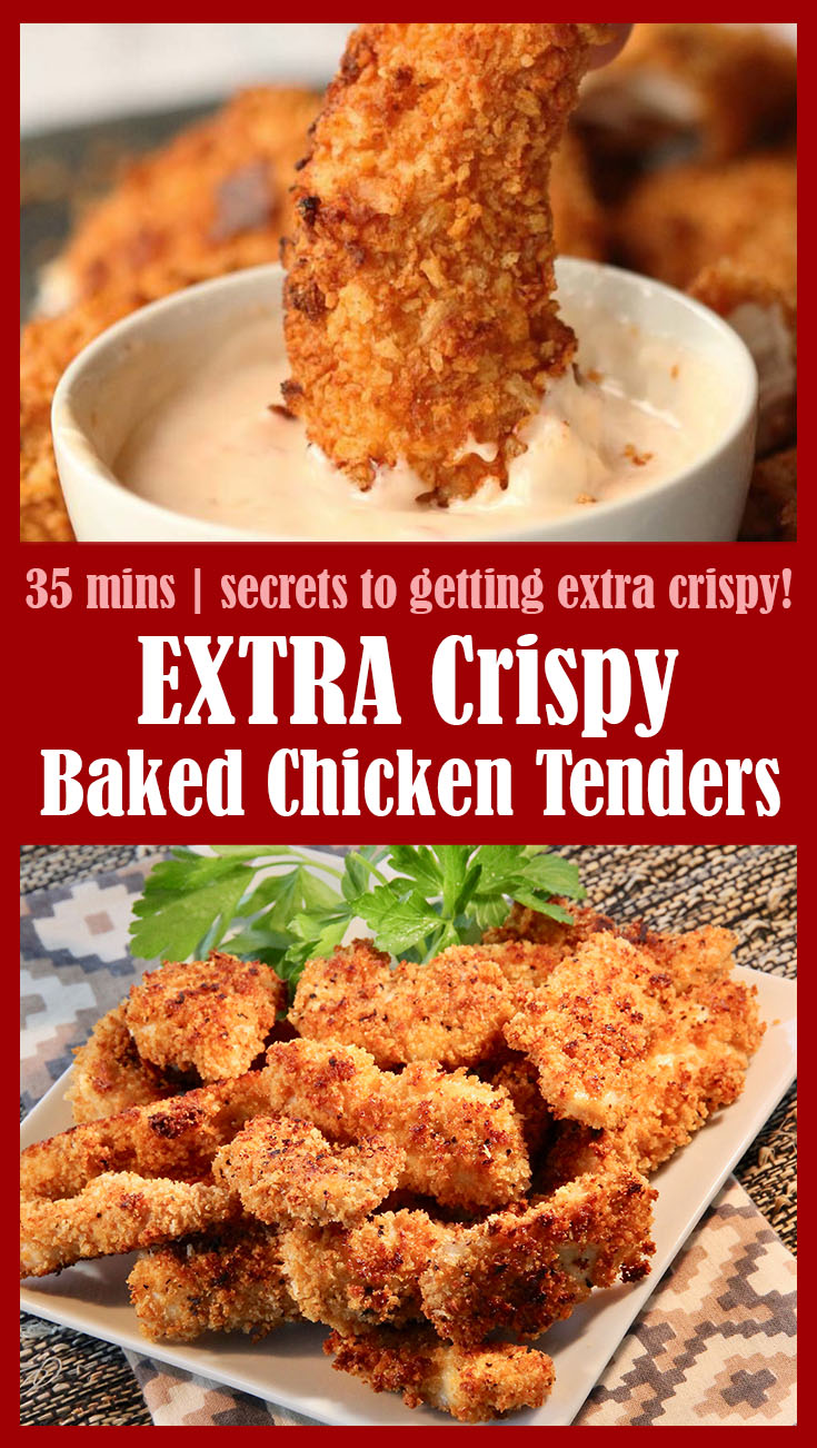 EXTRA Crispy Baked Chicken Tenders