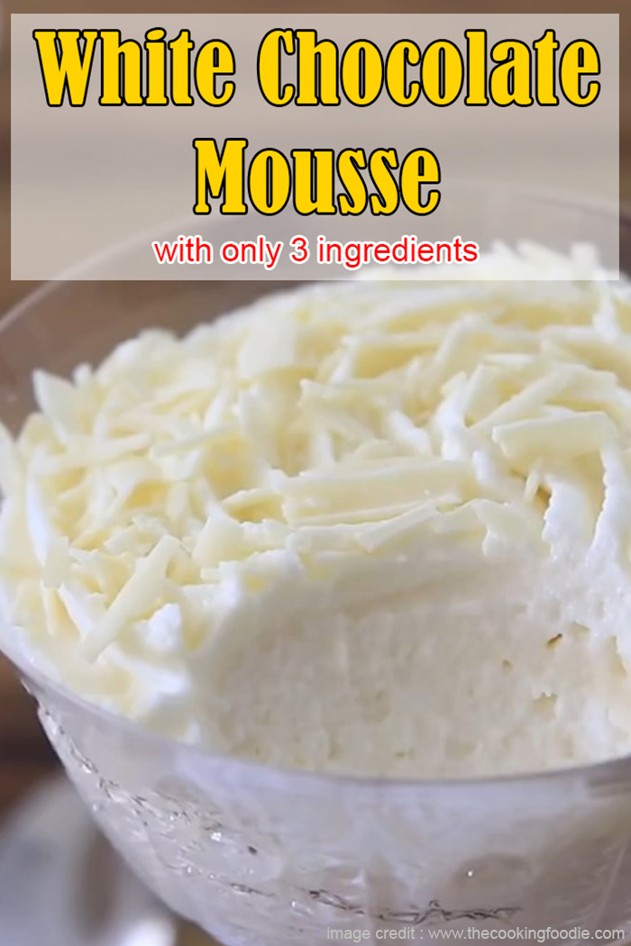 Easy and Simple White Chocolate Mousse Recipe