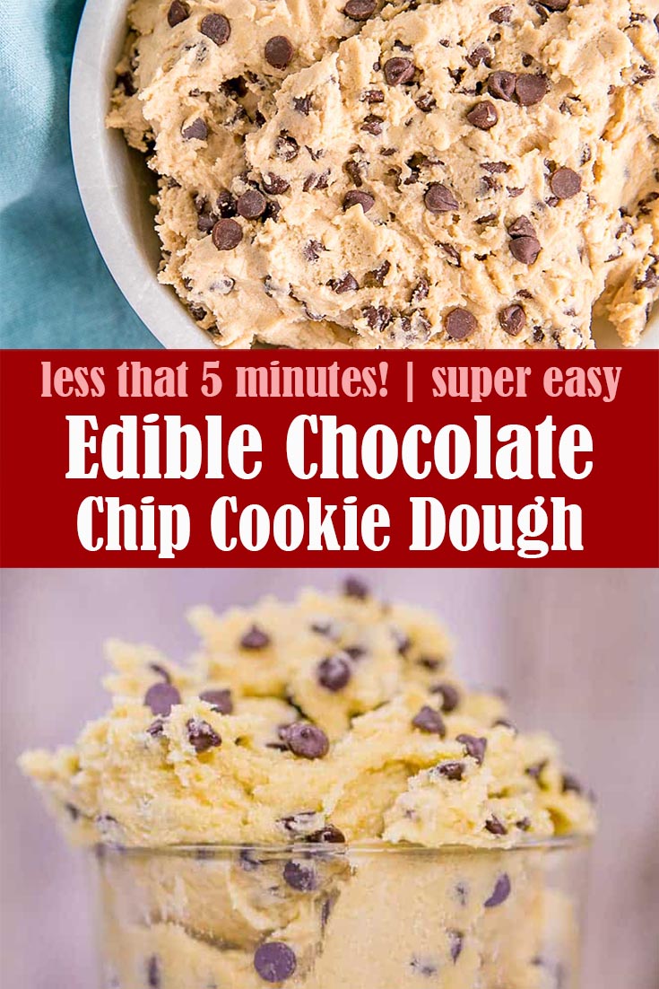 Easy Edible Chocolate Chip Cookie Dough – Tasty Food Recipes