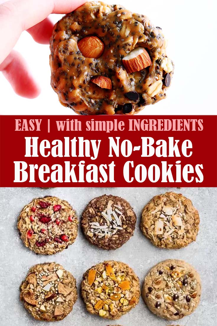 Healthy No-Bake Breakfast Cookies