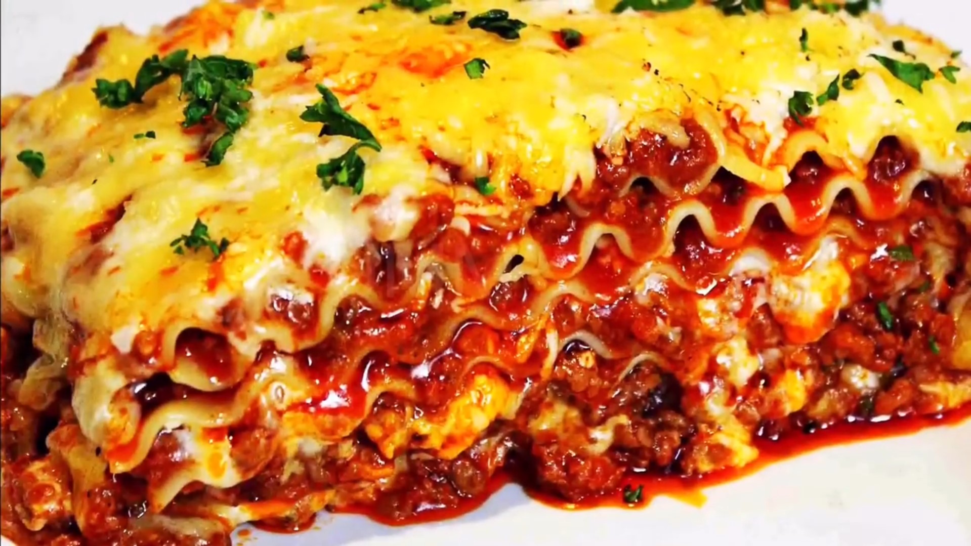 The Best Italian Lasagna Easy Homemade Lasagna Recipe Video Tasty Food Recipes