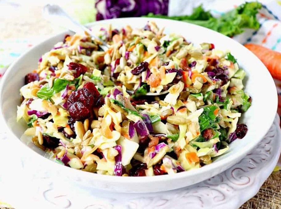 Sunflower Crunch Kale Cabbage Salad